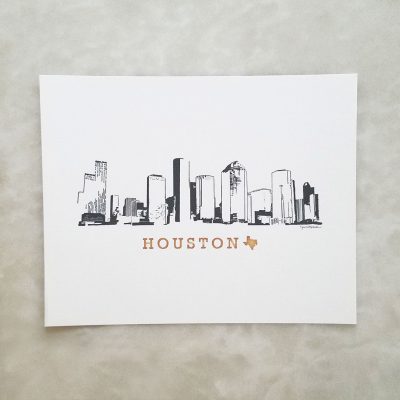 Houston Skyline print