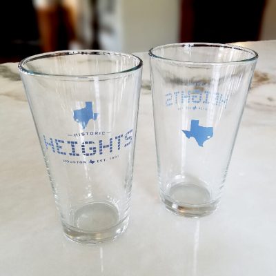 16 oz. Brew Pint Glass - Heights Tile - Texas