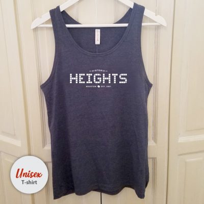 Heights Tile unisex tank Heather Navy