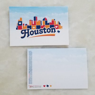 Postcard - Houston Skyline Patchwork