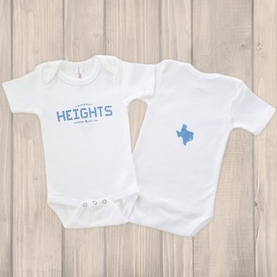 Houston Heights Tile onesie blue