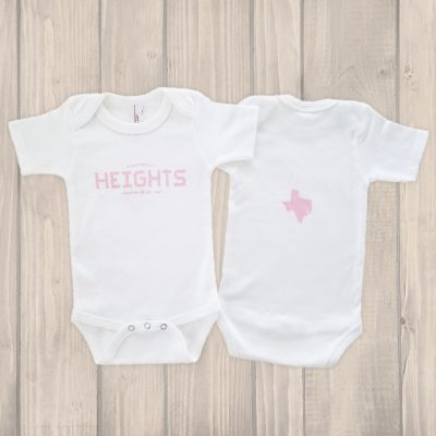 Houston Heights Tile onesie pink