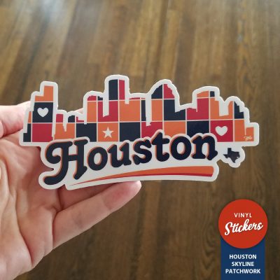 Sticker - Houston Skyline Patchwork