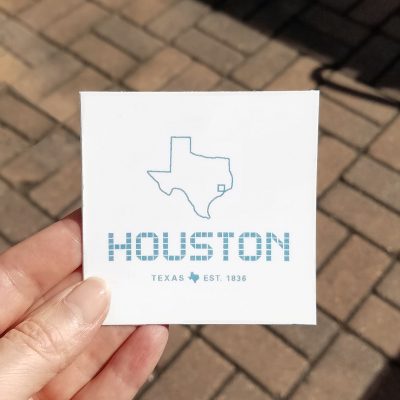 Houston Tile sticker 3 x 3