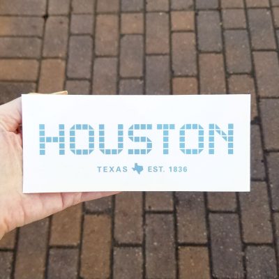 Houston Tile sticker 3 x 7