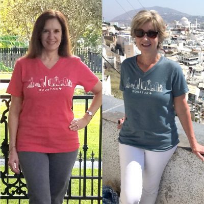 Houston Skylilne Unisex V-Neck